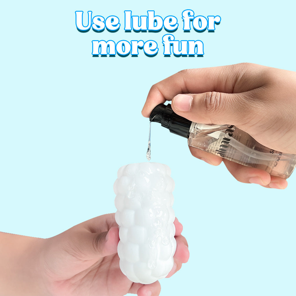 Calmras TIC mens masturbator use with lube