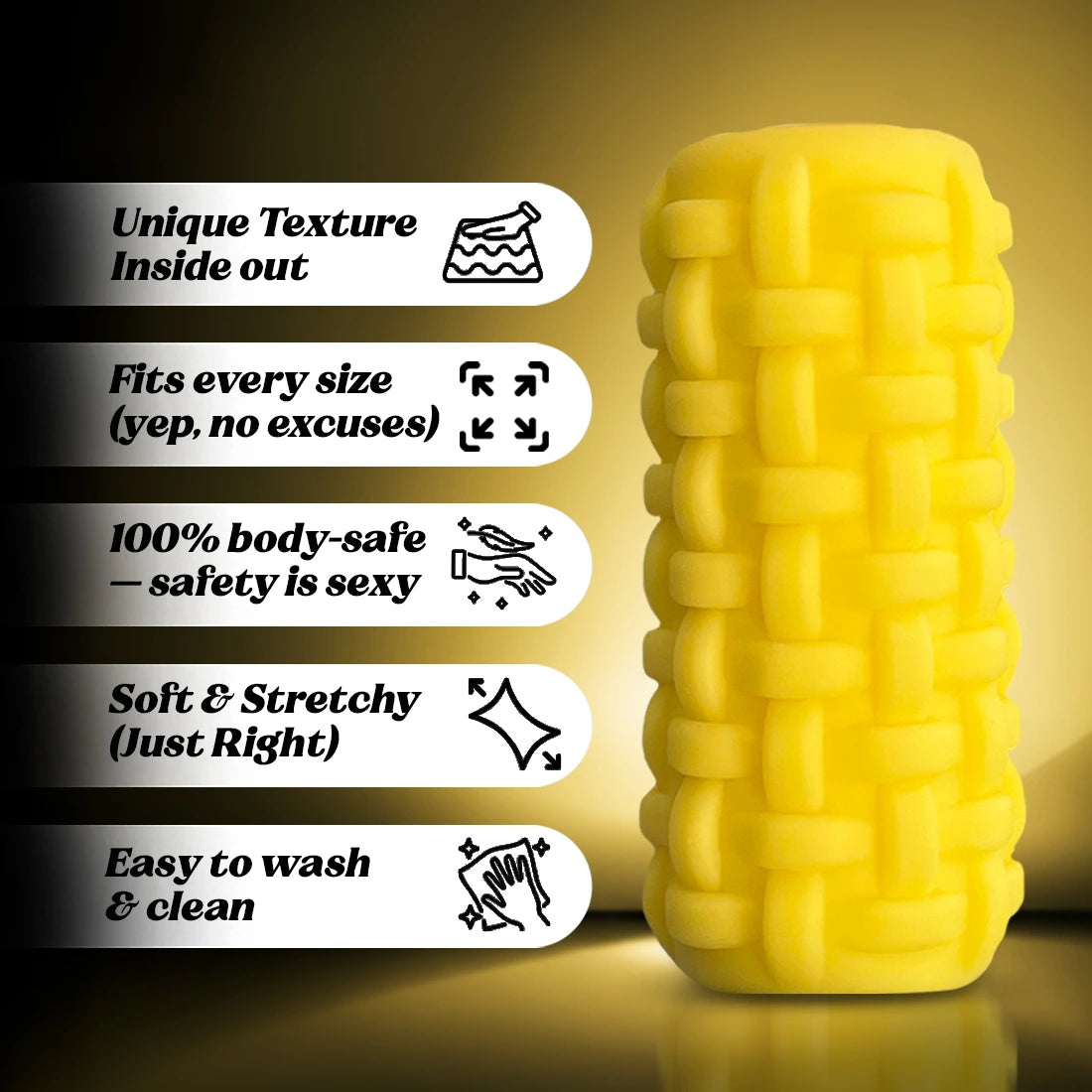 Pathan body sleeve – key features infographic on blue background