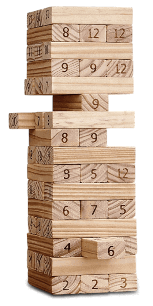 Close up Shot of Jenga for Couples By calmras